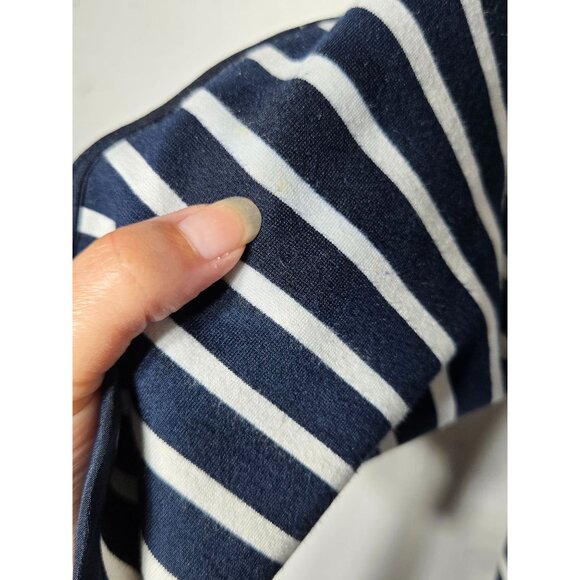 Lands End Womens Navy Striped 3/4 Sleeve Dress Plus Size‎ 20W Nautical Pockets - Picture 3 of 12